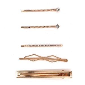 Mixit Gold Hair Clips & Pins